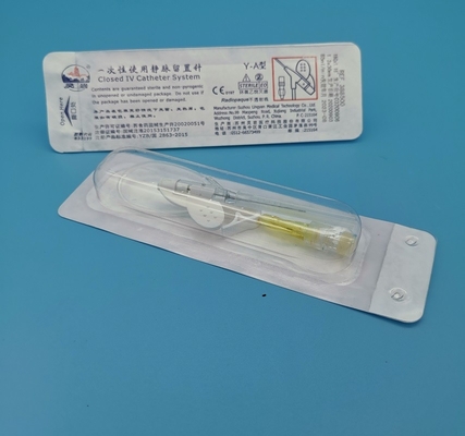 24G 	버릴 수 있는 정맥내 캐뉼러 버터플라이형은 소아과 신생아 고취를 노랗게 합니다