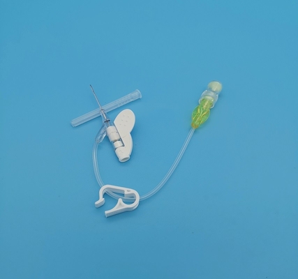 24G 	버릴 수 있는 정맥내 캐뉼러 버터플라이형은 소아과 신생아 고취를 노랗게 합니다