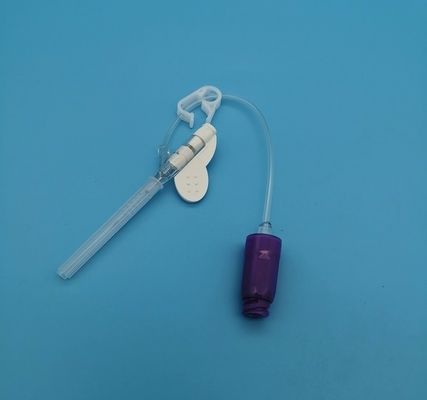 자주빛인 26G 버터플라이 정압식 버릴 수 있는 정맥내 캐뉼러 작은 혈관