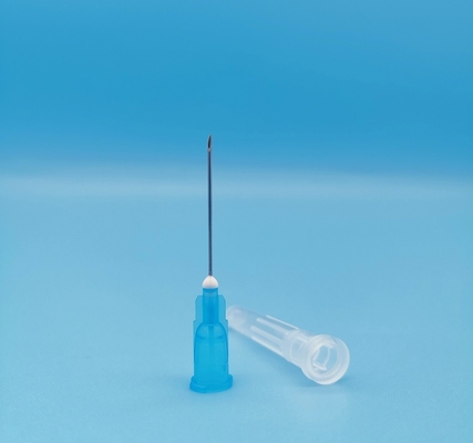 의약품을 위한 푸른 회색 일회용 주사기 주사기 경사진 아웃 지름 1.8 밀리미터 15G