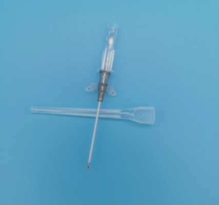24G 노란색 안전 IV 카테터 작은 날개가 있는 캐니울라 CE ISO