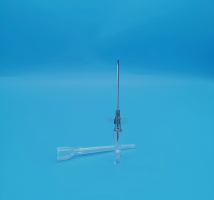 24G 노란색 안전 IV 카테터 작은 날개가 있는 캐니울라 CE ISO